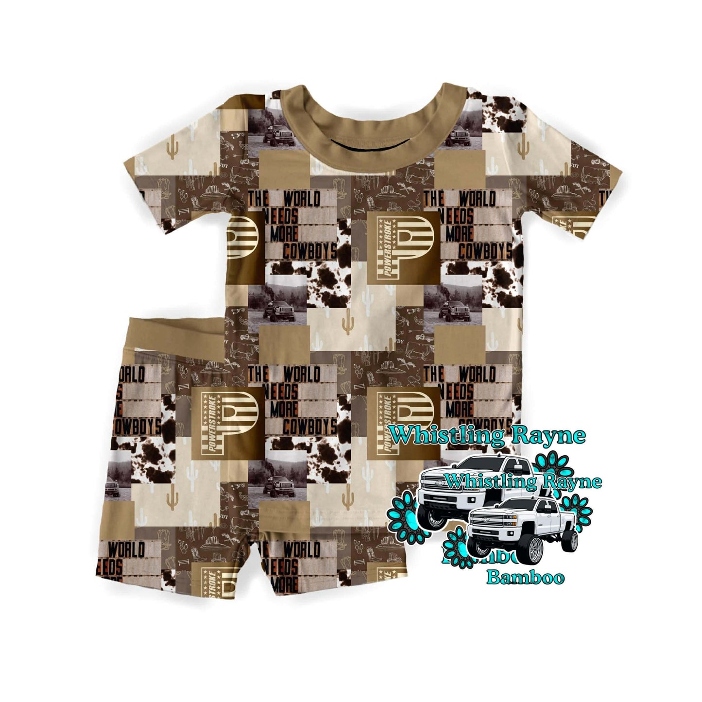 Brown Power-stroke Short Set