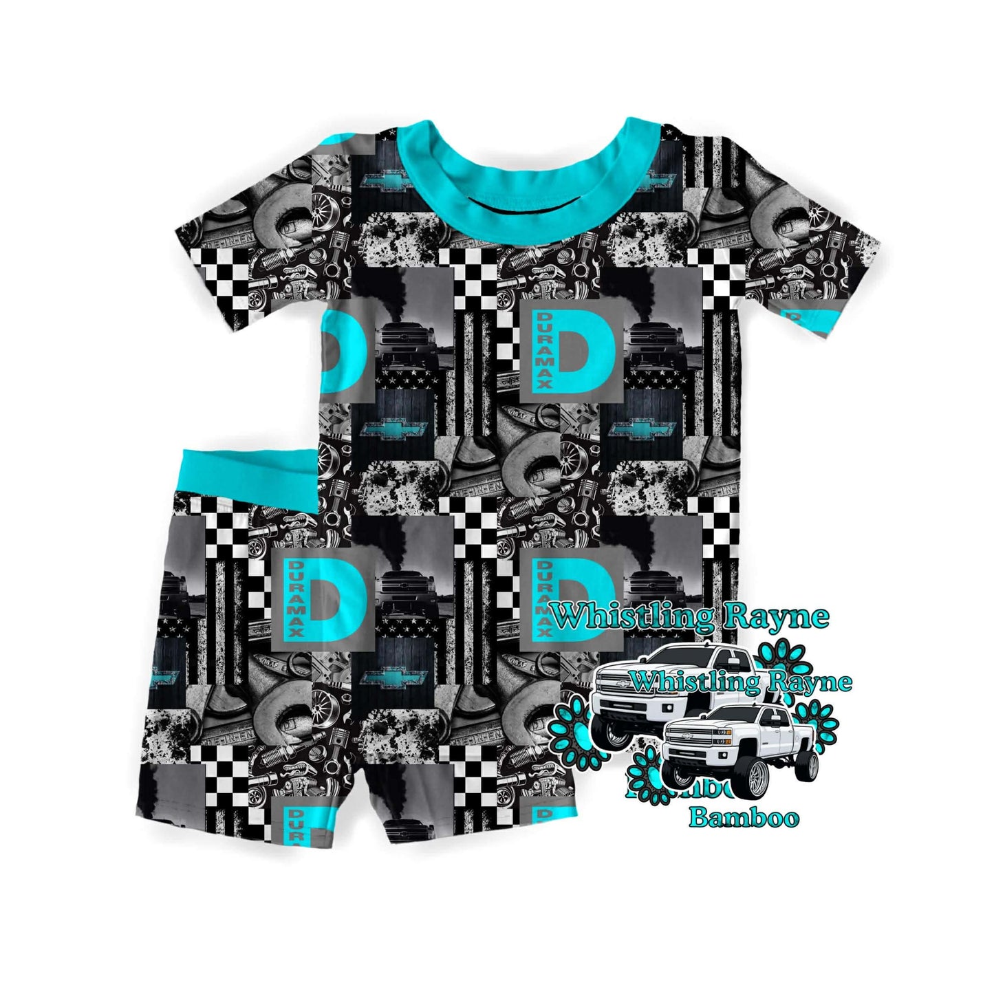 Blue Duramax Short set