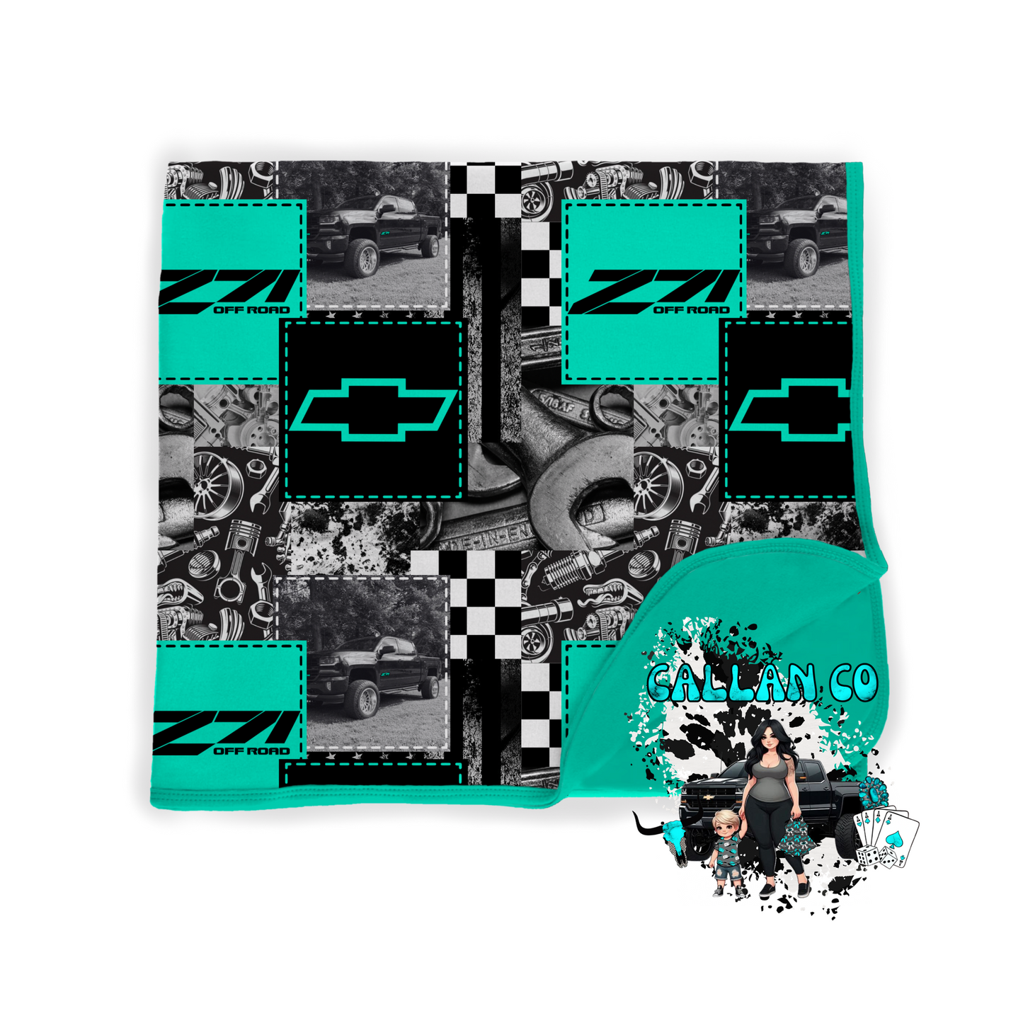 CUSTOM AUTOMOTIVE BLANKET 40x40