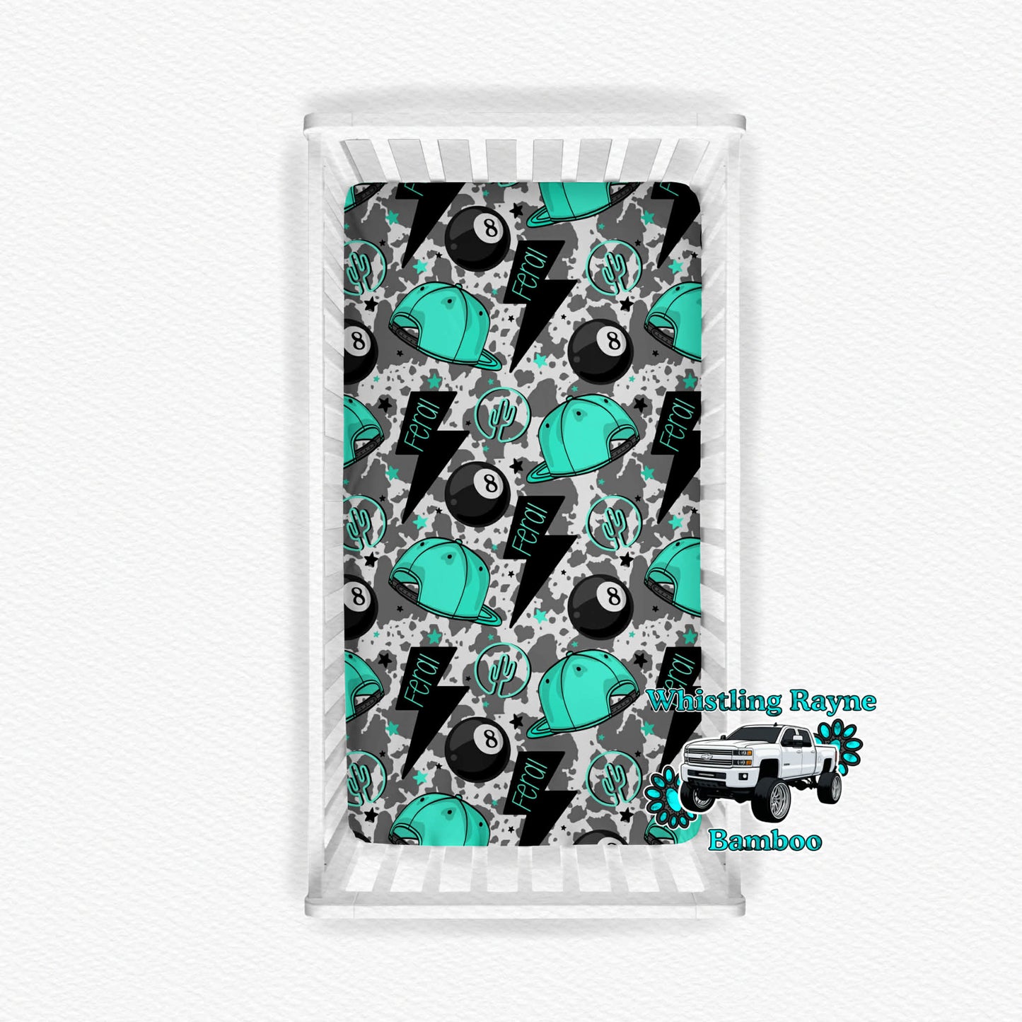Feral boys crib sheet