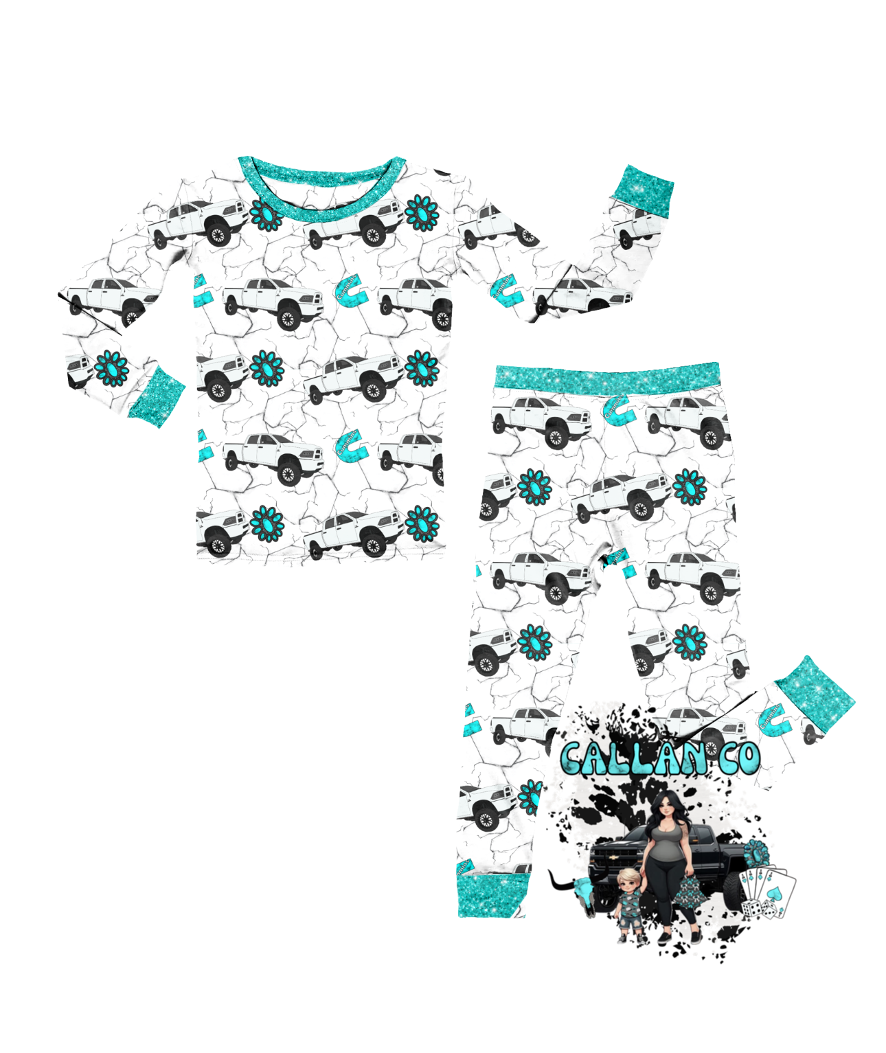 Turquoise Torque Set