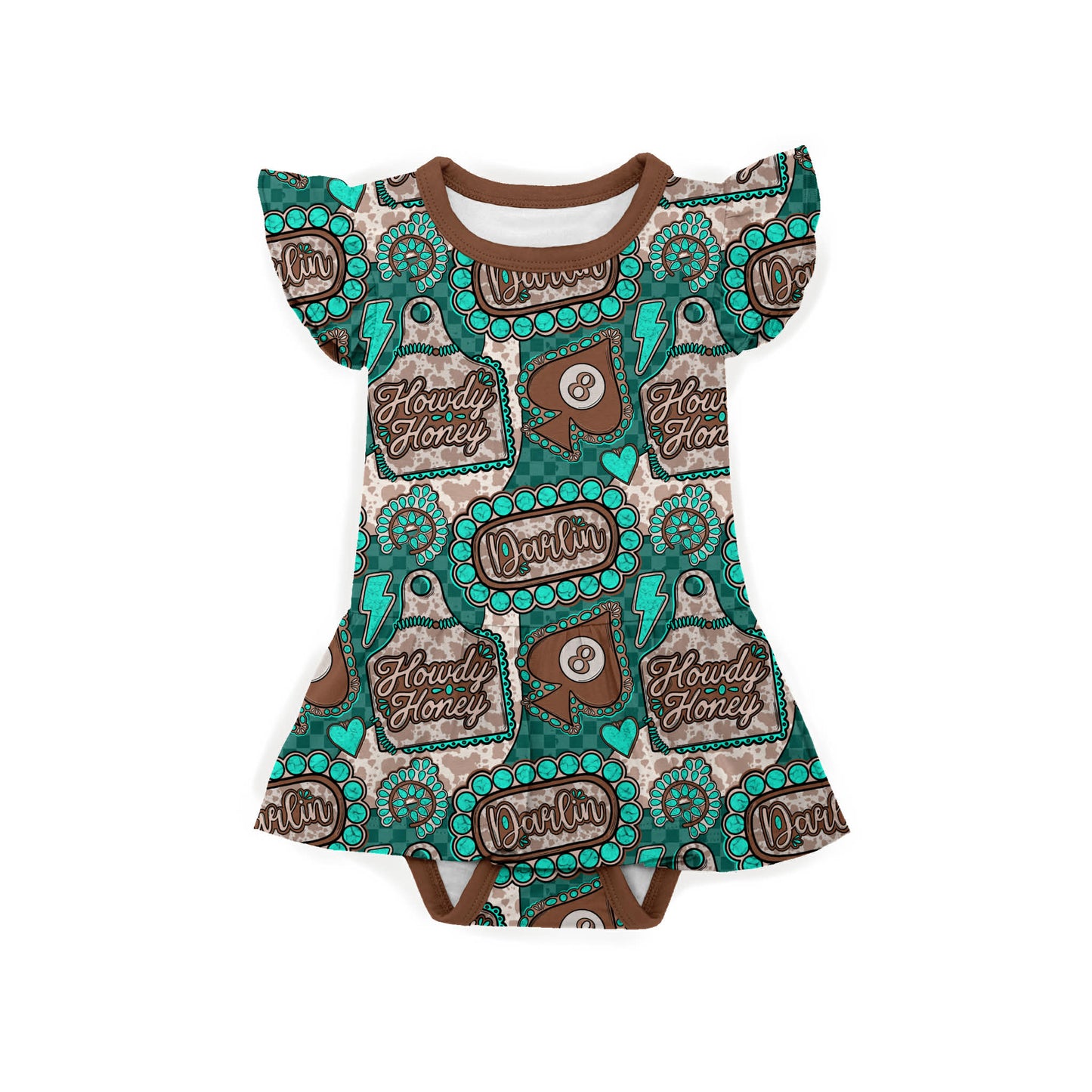 Howdy honey twirl romper